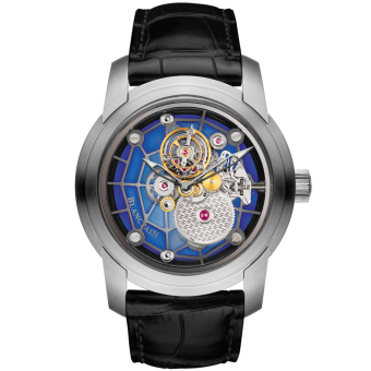 L-Evolution Carrousel Saphir Volant Une Minute White Gold