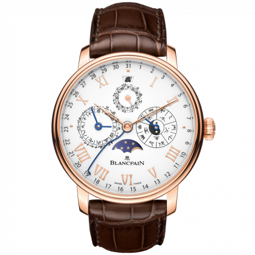 Villeret Calendrier Chinois Traditionnel Red Gold / White