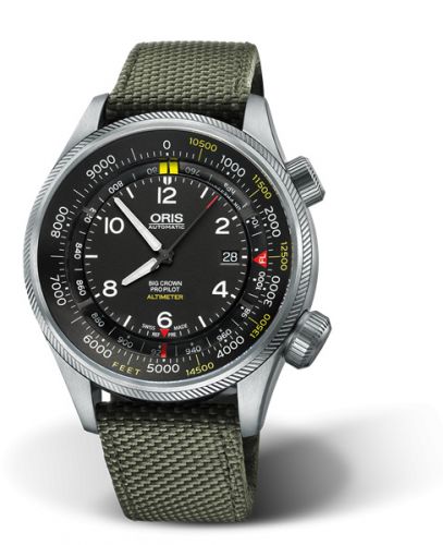 Big Crown ProPilot Altimeter Feet / Green Textile