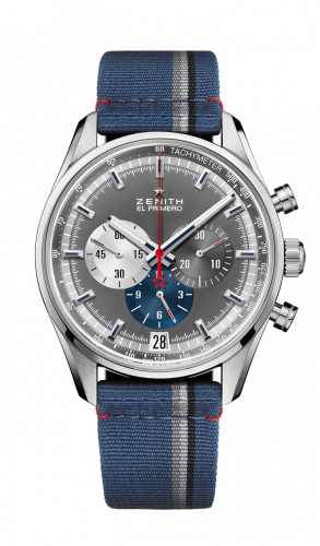 El Primero Chronomaster 42 Stainless Steel / Anthracite / Fabric