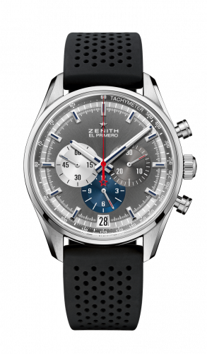 El Primero Chronomaster 42 Stainless Steel / Anthracite / Rubber