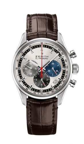 El Primero Chronomaster 42 Stainless Steel / Silver / Alligator