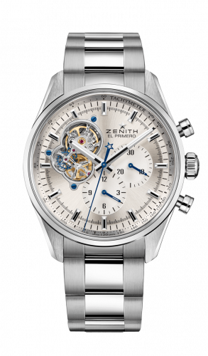 El Primero Chronomaster Open Stainless Steel / Silver / Bracelet