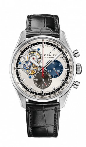El Primero Chronomaster Open Stainless Steel / Silver 1969 / Alligator