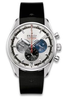 El Primero Striking 10th Stainless Steel / Silver / Rubber