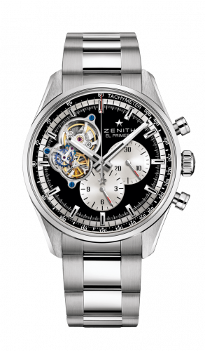 El Primero Chronomaster Open Stainless Steel / Black / Bracelet