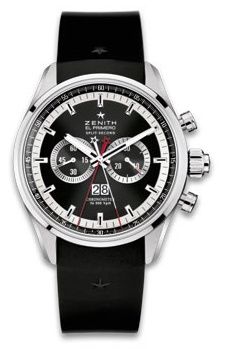 El Primero Rattrapante Stainless Steel / Black / Rubber