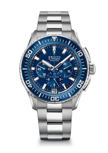 El Primero Stratos Flyback Blue Bracelet