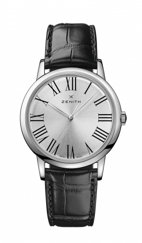Elite Classic Stainless Steel / Silver / Alligator