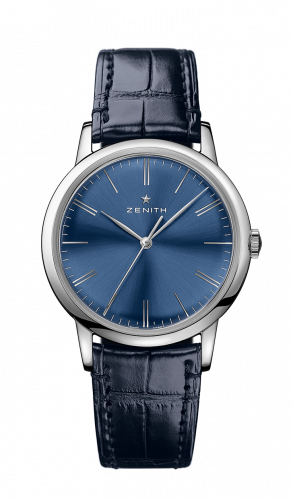 Elite Classic Stainless Steel / Blue / Alligator