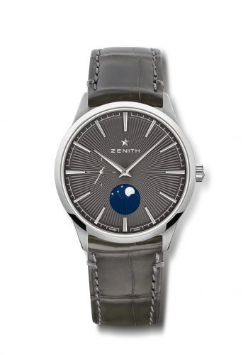 Elite Moon Phase 40 Stainless Steel / Grey