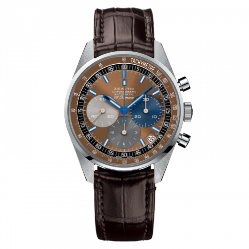 El Primero A386 Revival 50th Anniversary El Primero Stainless Steel / Tobacco / Fine Watch Club