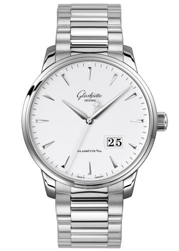 Senator Excellence Panorama Date Stainless Steel / Silver / Bracelet