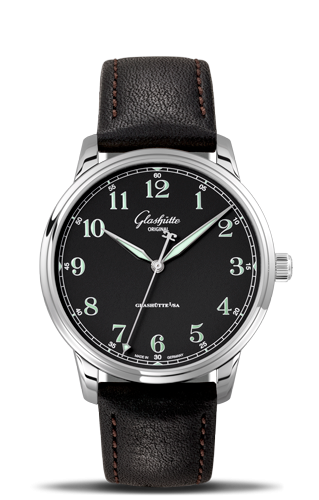 Senator Excellence Stainless Steel / Black / Calf / Pin