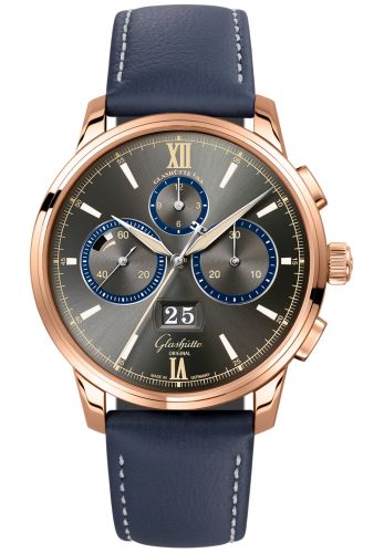 Senator Chronograph Panorama Date Capital Edition Red Gold / Grey / Calf / Folding
