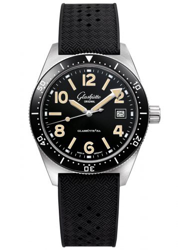 SeaQ Date Stainless Steel / Black / Rubber / Pin