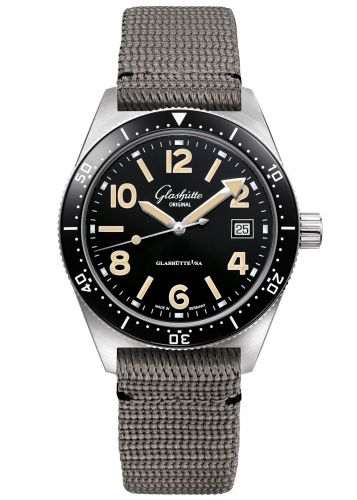 SeaQ Date Stainless Steel / Black / Textile / Folding
