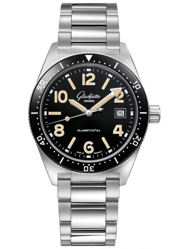 SeaQ Date Stainless Steel / Black / Bracelet