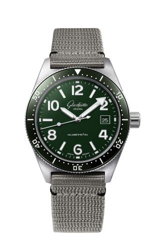 SeaQ Date Stainless Steel / Green / Textile / Folding