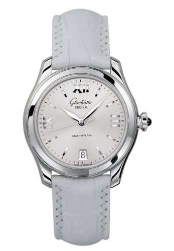 Lady Serenade Stainless Steel / Silver / Alligator / Pin