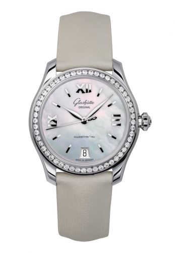 Lady Serenade Stainless Steel / Diamond / MOP / Satin / Pin