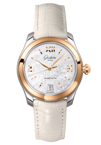 Lady Serenade Stainless Steel / Rose Gold / MOP / Alligator / Folding
