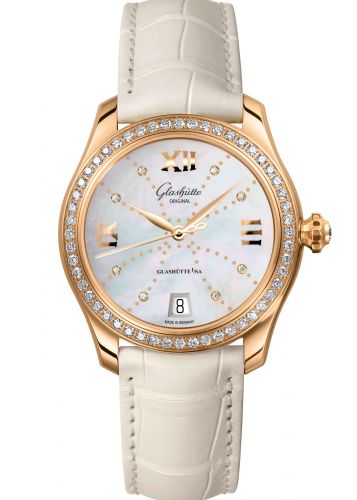 Lady Serenade Rose Gold / Diamond / MOP - Index Line / Alligator / Folding