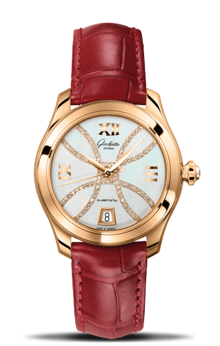 Lady Serenade Rose Gold / MOP - Index Line / Alligator