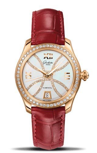 Lady Serenade Rose Gold / Diamond / MOP - Index Line / Alligator