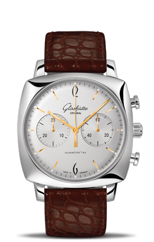 Sixties Square Chronograph Stainless Steel / Silver