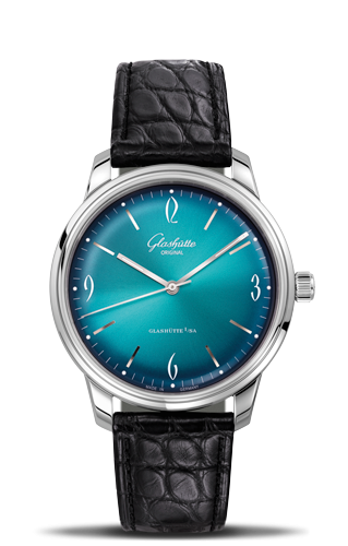 Sixties Stainless Steel / Iconic Aqua / Alligator