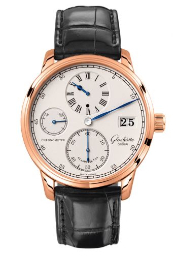 Senator Chronometer Regulator Red Gold / Silver / Alligator / Pin