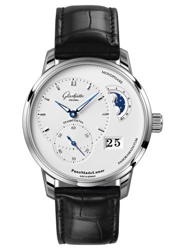 PanoMatic Lunar Stainless Steel / Silver / Alligator / Folding