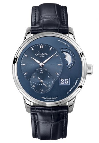 PanoMatic Lunar Stainless Steel / Blue / Alligator / Folding