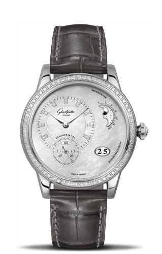 PanoMatic Luna Stainless Steel / Diamond / MOP / Alligator / Pin