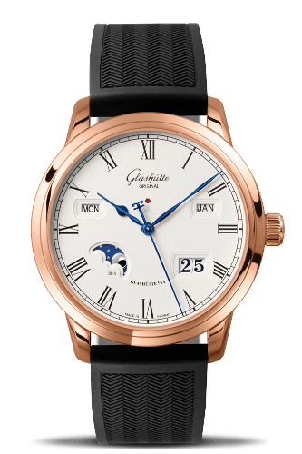 Senator Perpetual Calendar Red Gold / Silver / Rubber / Folding