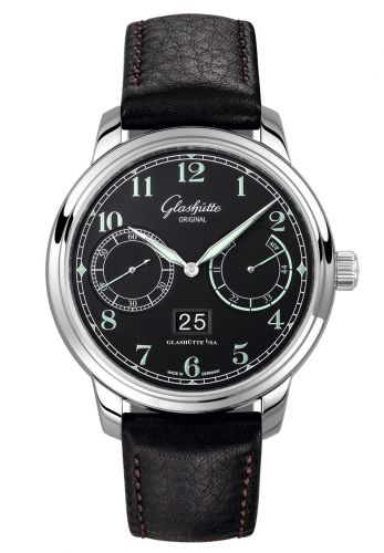 Senator Observer Stainless Steel / Black / Calf / Pin