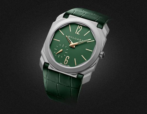 Octo Finissimo Automatic Titanium / Green / Harrods