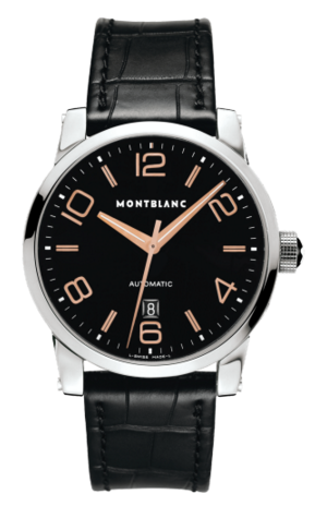 TimeWalker Date Automatic 4810 42 Black / Red Gold Numerals