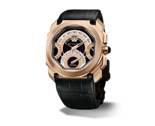Octo Saltarello Retrogradi Chronograph Pink Gold