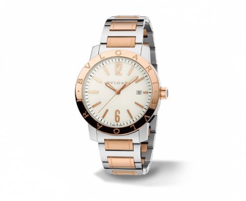 Bulgari Solotempo 41.5 Two Tone White Bracelet
