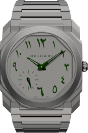 Octo Finissimo Automatic Titanium / Grey / Arab Watch Club