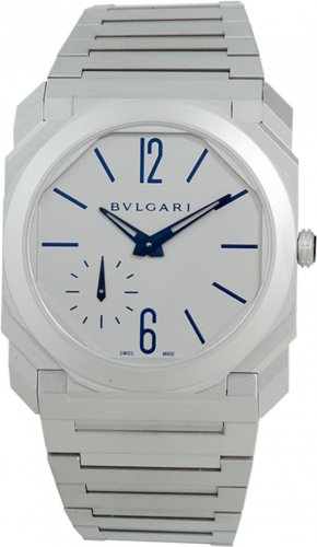 Octo Finissimo Automatic Titanium / Grey - Blue / Bracelet