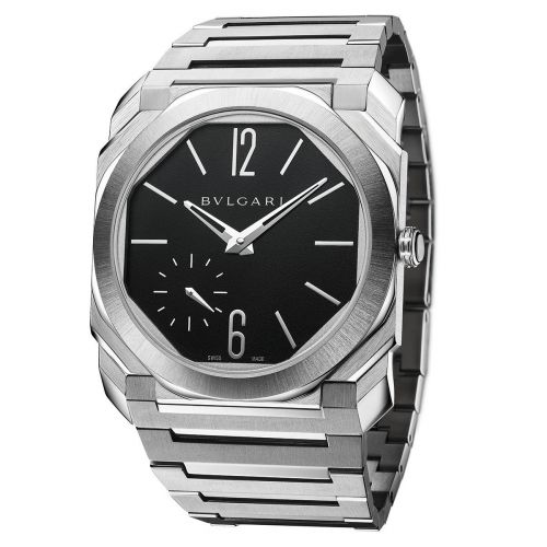 Octo Finissimo 100m Stainless Steel / Black / Bracelet