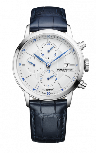 Classima Chronograph Stainless Steel / Silver / Alligator