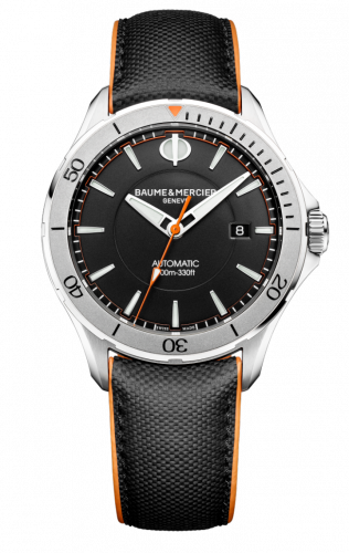 Clifton Club Stainless Steel / Black / Sailcloth