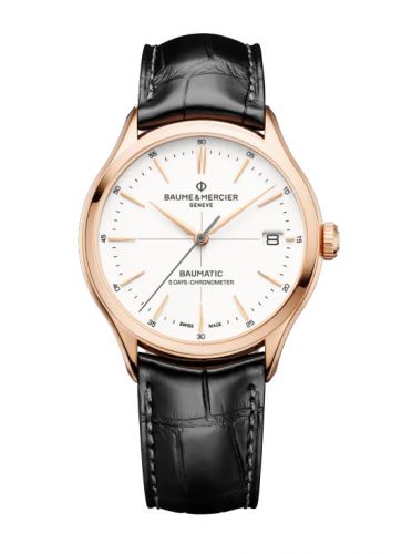 Clifton Baumatic Red Gold / White / Strap / COSC