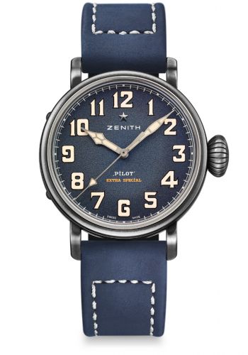 Pilot Type 20 Extra Special 40 Aged Stainless Steel / Blue