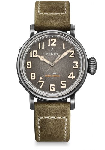 Pilot Type 20 Extra Special 40 Aged Stainless Steel / Green