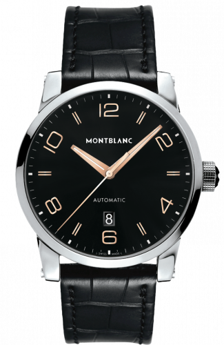 TimeWalker Date Automatic 42 Black / Red Gold Numerals